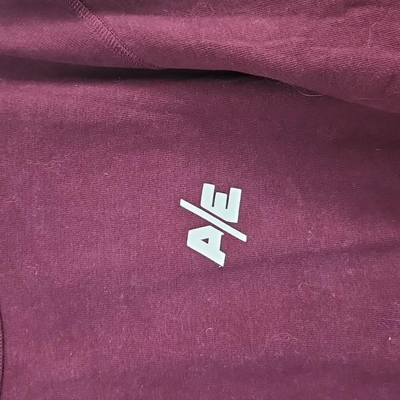 American Eagle long sleeve red branded shirt, big logo, mens XXL, crewneck - Picture 6 of 10